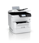 Epson WorkForce Pro WF-C878RDWF Colour A3 MFP; 35ppm Mono 35ppm Colour (ISO 25ppm Mono, 24ppm Colour) A3 Print Scan copy Fax USB/USBHost Auto Duplex Wi-Fi/Wi-FiDirect Ethernet. First Page Out: Mono 6 seconds Colour 6.5 seconds, Max Printing Volume 75k p/M, Recommended Printing Volume 10k p/M, Compatible Paper Weight 64 g/m² - 300 g/m², Max Paper Input 1835 DOES NOT USE XXL INKS. Warranty 1 year on-site Consumables: C13T05A100 XL Black, C13T05A200 XL Cyan, C13T05A300 XL Magenta, C13T05A400 XL Yellow, C13T671400 Maintenance Box - NO INKS INCLUDED