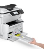 Epson WorkForce Pro WF-C878RDWF Colour A3 MFP; 35ppm Mono 35ppm Colour (ISO 25ppm Mono, 24ppm Colour) A3 Print Scan copy Fax USB/USBHost Auto Duplex Wi-Fi/Wi-FiDirect Ethernet. First Page Out: Mono 6 seconds Colour 6.5 seconds, Max Printing Volume 75k p/M, Recommended Printing Volume 10k p/M, Compatible Paper Weight 64 g/m² - 300 g/m², Max Paper Input 1835 DOES NOT USE XXL INKS. Warranty 1 year on-site Consumables: C13T05A100 XL Black, C13T05A200 XL Cyan, C13T05A300 XL Magenta, C13T05A400 XL Yellow, C13T671400 Maintenance Box - NO INKS INCLUDED - Image 18