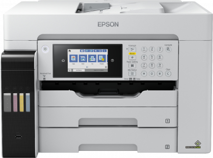 EcoTank Pro L15180 – 34ppm Mono A3 Print Scan Copy USB Wi-Fi/Wi-Fi Direct Ethernet Auto Duplex 2 Trays Rear Paper Feeder & Tray Paper Feeder ADF Scanner PCL5e, PCL6, PCL5c, PostScript 3, PDF 1.7 (box includes 1 x ink bottles, prints up to 4.9k pages) Compatible Paper Weight 64 g/m² – 255 g/m², 20.3 kg, Recommended Duty Cycle 800 – 8000 pages per month. Warranty 12 Month Carry-in, 350 000 pages EcoTank Pro L15180 - 34ppm Mono A3 Print Scan Copy USB Wi-Fi/Wi-Fi Direct Ethernet Auto Duplex 2 Trays Rear Paper Feeder & Tray Paper Feeder ADF Scanner PCL5e, PCL6, PCL5c, PostScript 3, PDF 1.7 (box includes 1 x ink bottles, prints up to 4.9k pages) Compatible Paper Weight 64 g/m² - 255 g/m², 20.3 kg, Recommended Duty Cycle 800 - 8000 pages per month. Warranty 12 Month Carry-in, 350 000 pages - Image 1