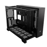 Corsair 2500X Micro ATX Dual Chamber PC Case 2x 2.5" Drive Bays, 2x 3.5" Fan layout: Top 3x 120mm ,2x 140mm, Side 2x 120mm, Bottom 3x 120mm; 2x 140mm, Rear 1x 120mm 2x USB 3.2 Type-A (Gen1), 1x USB 3.2 Type C (Gen2) Mini-ITX, Micro-ATX Colour: Black - Image 21