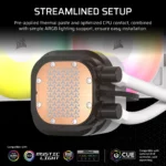 Corsair Nautilus 240mm ARGB CPU Liquid Cooler Black - Image 7