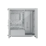 Corsair FRAME 4000D RS Wood Modular High Airflow Mid-Tower PC Case, 4x 2.5" Drive Bays, 2x 3.5" Drive Bays Fan layout: Front 3x 120mm/2x 140mm/2x 200mm, Top 3x 120mm/2x 140mm, Rear 1x 120mm/140mm, Side 3x 120mm, 2x 140mm, PSU Shroud: 2x 120mm. 3x RS Fans Included 2x USB 3.2 Gen1 Type-A, 1x USB 3.2 Gen2 Type-C Colour: White & Oak Mini-ITX, Micro-ATX, ATX, EATX - Image 2
