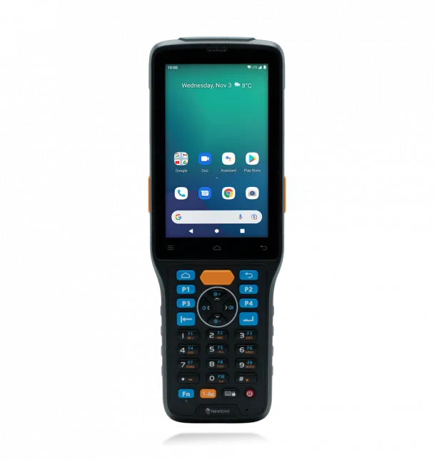 8226c6310cb97b8209478a6280003f8db593594b N7 Cachalot Pro II Mobile Computer 4GB/64GB with 4” Gorilla Glass Touch Screen, 38 keys keyboard, 2D CMOS Mega Pixel imager with Laser Aimer, BT, GPS, NFC, 4G & WiFi, Camera. Incl. USB cable, battery and multiplug adapter. OS: Android 11 GMS AER. - Image 1