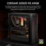 CORSAIR 3200D RS ARGB Mid-Tower PC Case, Smoke - Image 9