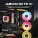 CORSAIR LX-R RGB Series; iCUE LINK LX140-R RGB; 140mm RGB Fan; Single Fan. - Image 7