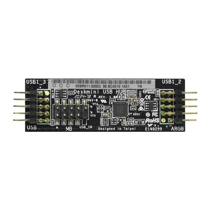 90-BCA010-00UAYZ_wr_01 ASRock DEKSMINI USB Hub - Image 1