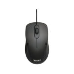 PORT Mouse Wired USB-A Optical Black 2 Year Warranty