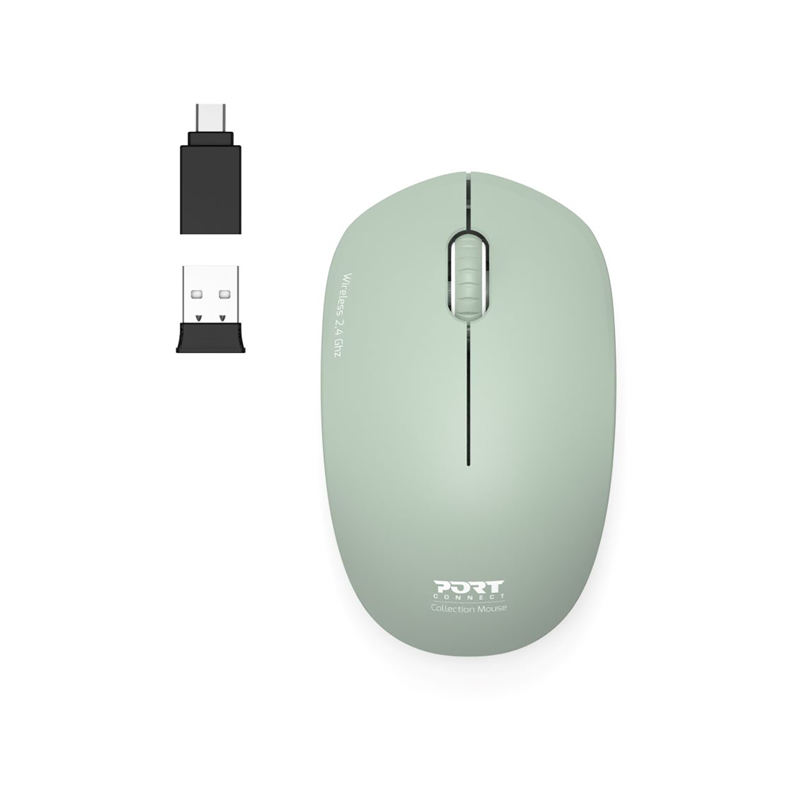 900543_1043 Port Mouse Collection II RF Olive 2 Year Warranty - Image 1
