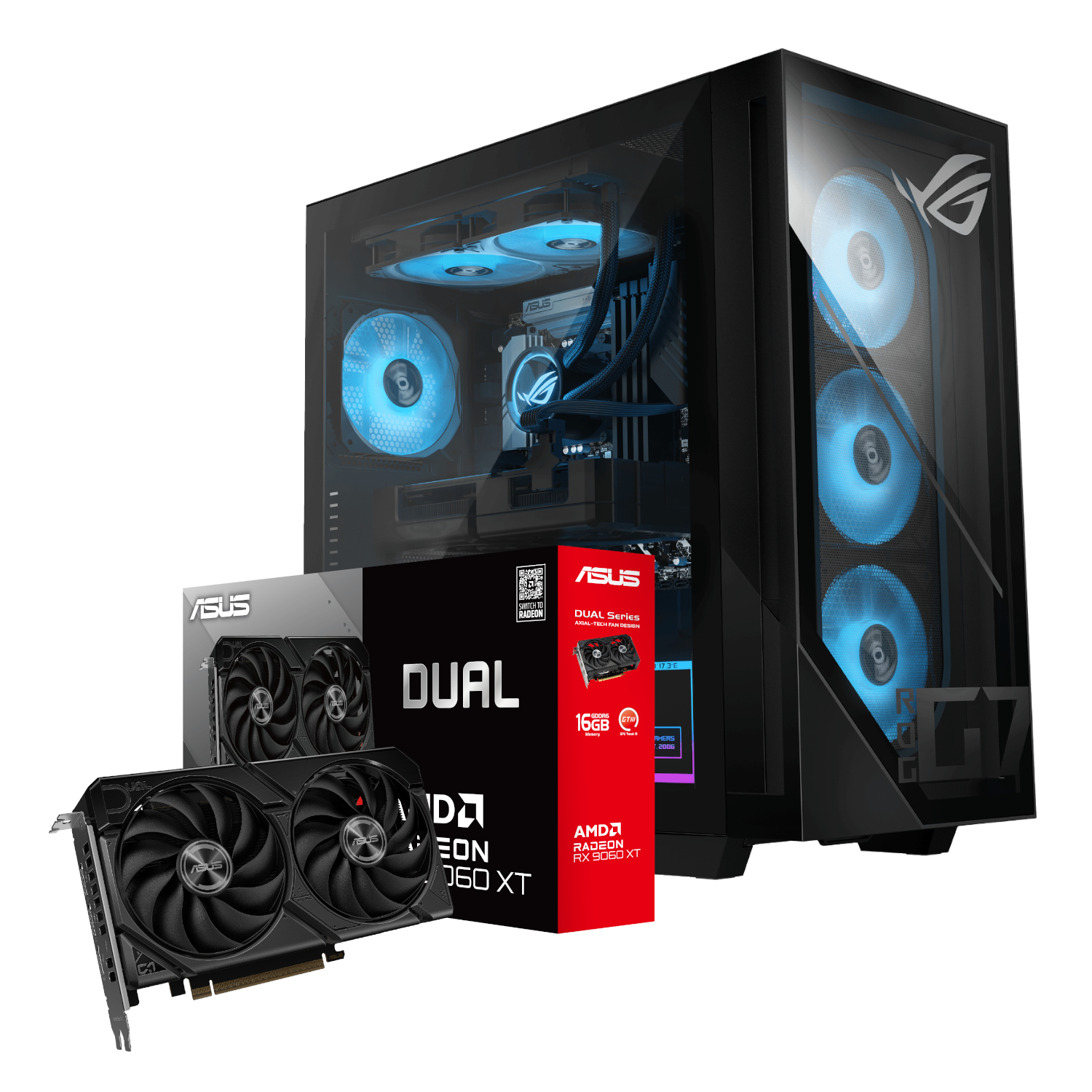 90PF0561-M02JV0-DRX9060X_Asus-ROG-G700-Intel-Core-Ultra-5-Windows-11-Home-PC-RX-9060-XT-Dual-16GB-DDR5-1TB-NVMe-–-Black_wr_01a ASUS ROG G700 (2025) | Intel® Core™ Ultra 5 | 16GB DDR5 U-DIMM | 1TB M.2 2280 NVMe™ PCIe® 4.0 SSD | ASUS RADEON RX9060XT Dual Graphics | Windows 11 Home PC - Image 1