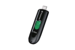 TRANSCEND 256GB JF790C USB C (5Gpbs) CAPLESS FLASH DRIVE - BLACK AND GREEN