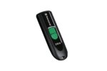 TRANSCEND 256GB JF790C USB C (5Gpbs) CAPLESS FLASH DRIVE - BLACK AND GREEN - Image 2