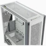 Corsair 7000D AIRFLOW Full-Tower ATX PC Case 10x 2.5" Drive Bays, 6x 3.5" Drive Bays Fan layout: Front 3x 120mm, 3x 140mm, Top 3x 120mm ,3x 140mm, Side 4x 120mm, Rear 1x 120mm, 1x 140mm 4x USB 3.0, 1x USB 3.1 Type-C Colour: White Mini-ITX, Micro-ATX, ATX, E-ATX - Image 8