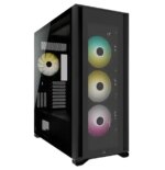 Corsair iCUE 7000X RGB Tempered Glass Full-Tower ATX PC Case 3x 2.5" Drive Bays, 6x 3.5" Drive Bays Fan layout: Front 4x 120mm, 3x 140mm, Top 3x 120mm ,3x 140mm, Side 4x 120mm, Rear 1x 120mm, 1x 140mm. 4x SP140 RGB ELITE fans Included with Commander Core XT 4x USB 3.0, 1x USB 3.1 Type-C Colour: Black Mini-ITX, Micro-ATX, ATX, E-ATX