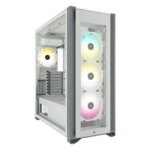 Corsair iCUE 7000X RGB Tempered Glass Full-Tower ATX PC Case 3x 2.5" Drive Bays, 6x 3.5" Drive Bays Fan layout: Front 4x 120mm, 3x 140mm, Top 3x 120mm ,3x 140mm, Side 4x 120mm, Rear 1x 120mm, 1x 140mm. 4x SP140 RGB ELITE fans Included with Commander Core XT 4x USB 3.0, 1x USB 3.1 Type-C Colour: White Mini-ITX, Micro-ATX, ATX, E-ATX - Image 2