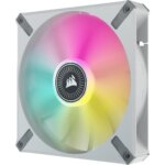 Corsair ML140 140mm PWM 400 - 2000 RPM Premium Magnetic Levitation Fan; Dual Pack With Lighting Node Core - White - Image 2