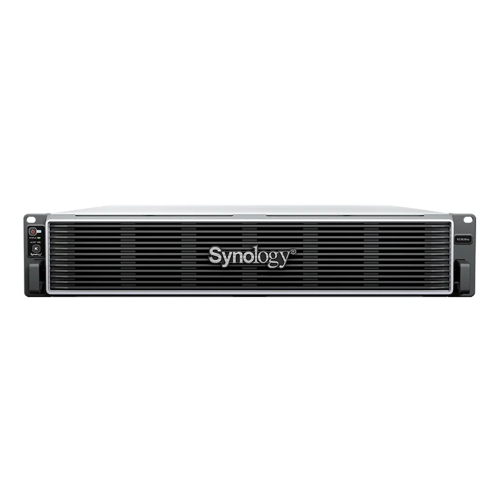 96769fed9f4c02d0ec3e0be1349ed9ea3416afb4 Synology 12-bay 2U rackmount NAS - Intel Xeon CPU; scalable up to 864TB; up to 48GB memory; GPU cards support. - Image 1