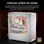 CORSAIR 3200D RS ARGB Mid-Tower PC Case, White - Image 8