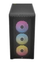 Corsair 3000D RGB AIRFLOW Mid-Tower PC Case 2x 2.5" Drive Bays, 2x 3.5" Drive Bays Fan layout: Front 3x 120mm/2x 140mm, Top 3x 120mm/2x 140mm, Rear 1x 120mm - 3x AR120 RGB Fans Included 2x USB 3.0 Colour: Black Mini-ITX, Micro-ATX, ATX - Image 29