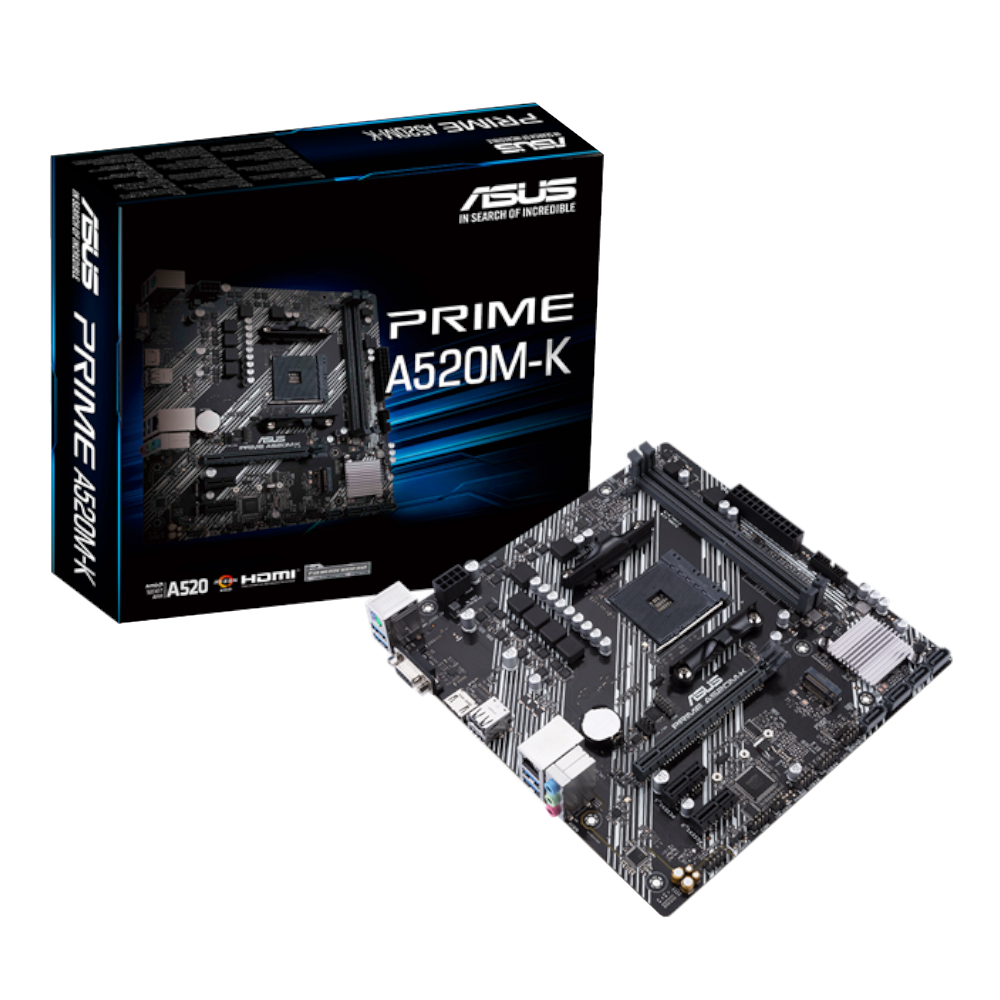 A520M-K-PRIME_wr_01 ASUS PRIME A520M AM4 M-ATX Gaming Motherboard - Image 1