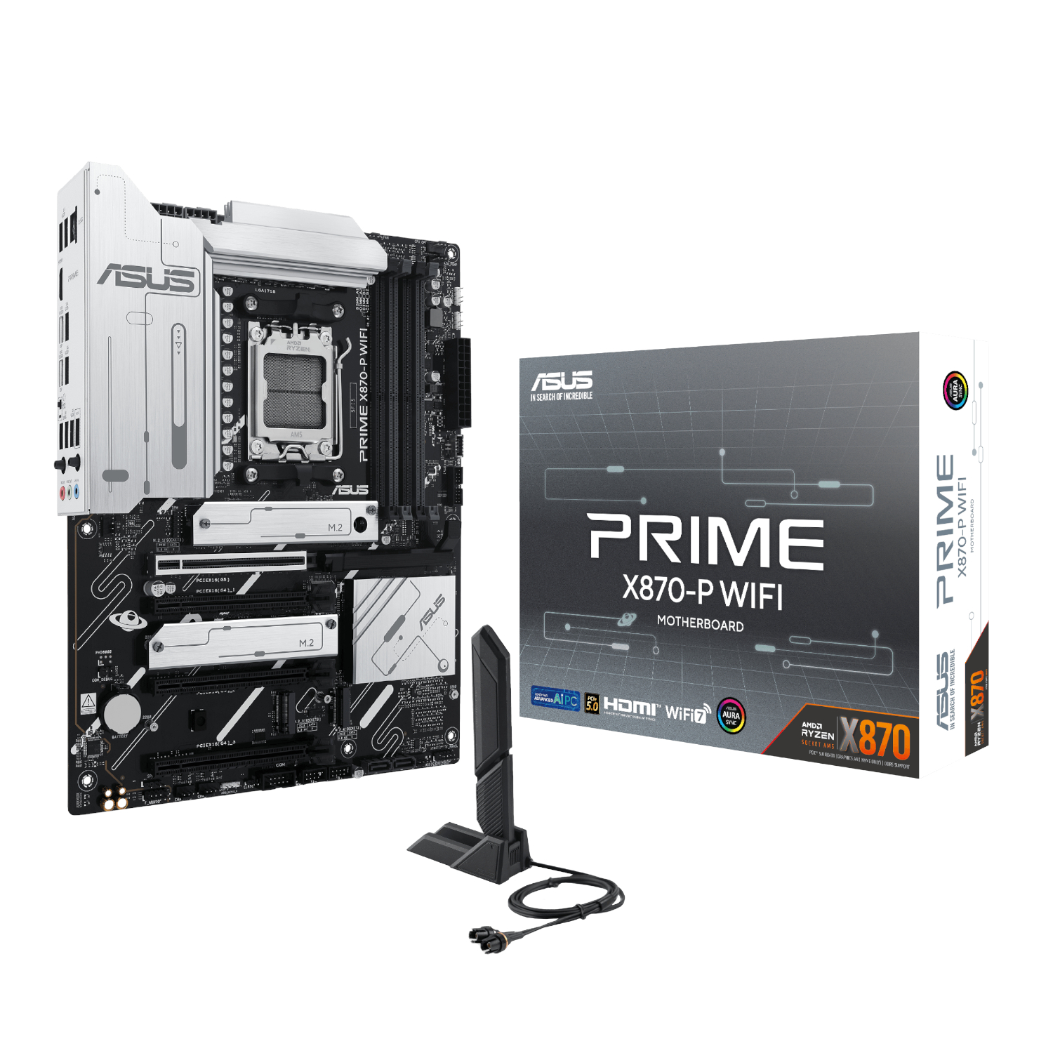 ASUS_PRIME-X870-PWIFI_wr_01a ASUS PRIME X870-P WIFI AM5 ATX Gaming Motherboard - Image 1