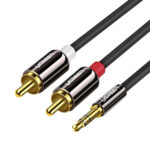 UGREEN 3.5mm Male to 2RCA Male Cable 1m (Black)