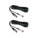 NearStream Balanced XLR Male to Female Microphone Cable 2m - 2 pack