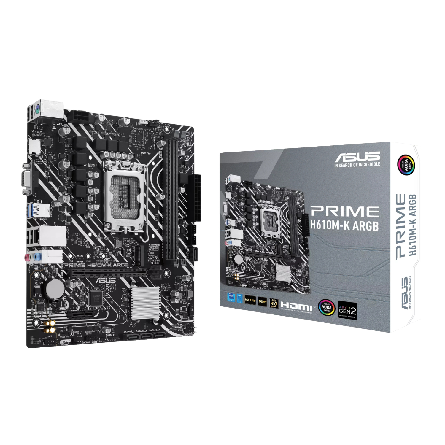 Asus_PRIME-H610M-K-ARGB_wr_01a ASUS PRIME H610M-K ARGB LGA 1700 M-ATX Gaming Motherboard - Image 1