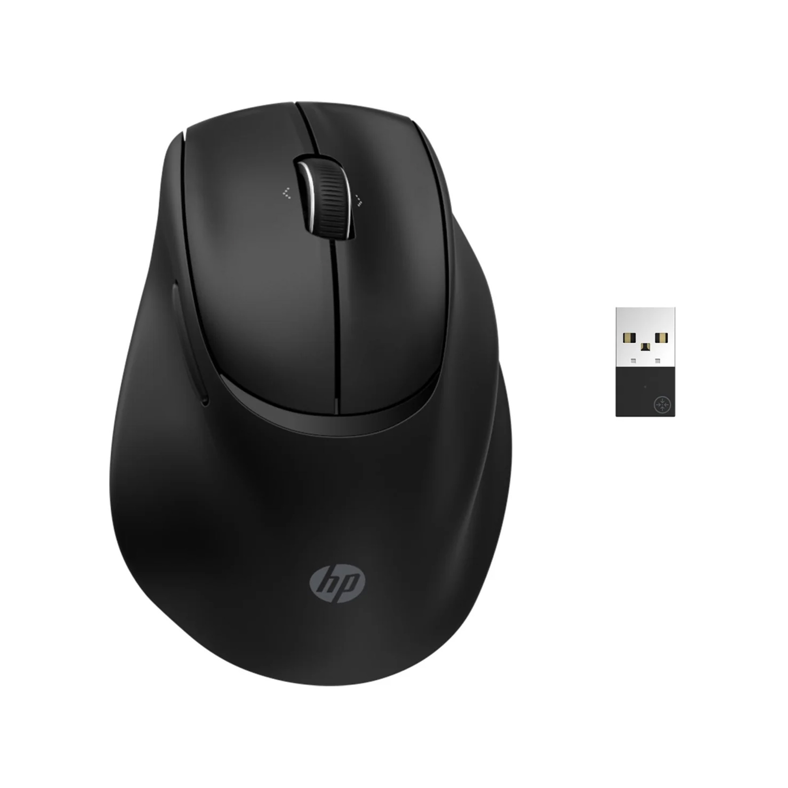 BH0Z4AA_2ffe HP 720M Tilt Ergonomic Mouse - Black - Image 1