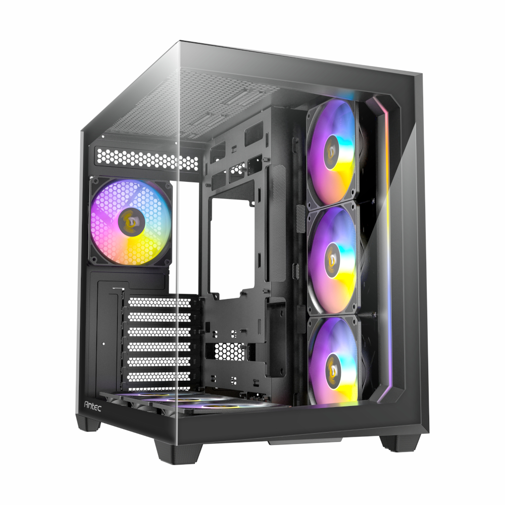 C5-ARGB-B_wr_01 Antec C5 ARGB ATX | Micro-ATX | ITX ARGB Dual Chamber Mid-Tower Gaming Chassis - Black - Image 1