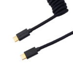 Keychron Coiled Aviator Cable - Black (Straight)
