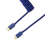 Keychron Coiled Aviator Cable - Blue (Straight)