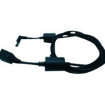 Zebra DC power cord used to power single-slot cradles or four-slot battery chargers when using level VI efficiency power supply