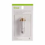 2006704 - Cricut Maker Perforation Blade Tip With Quickswap Housing; Basic Perforation Blade, 2.5 mm teeth / 0.5 mm gaps; Create perfect tear-offs and easy peel-aways using paper, cardstock, acetate, poster board, and more; For Cricut Maker® machines only; Includes QuickSwap™ Housing; Make raffle tickets, tags, tear-away cards, gift coupons, advent calendars, paper dolls, and more; Perfect for paper, cardstock, foam, acetate, foil, fabrics; For more info, visit help.cricut.com/perfblade