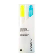 CC-2009381 2009381 - Cricut Joy Opaque Gel Pens white 3 Opaque Gel Pens (1.0 mm) in Yellow, White, Blue; Highly opaque ink shows up well on light and dark materials; Embellish projects with personal notes or drawings using your Cricut Joy™ cutting machine; Ideal for paper crafts, cards, labels, invitations, or adding a "handwritten" message; For Cricut Joy™ cutting machine; Water-based, acid-free, nontoxic, permanent after dry; conforms to ASTM D-4236 - Image 1