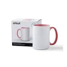 CC-2009397 2009397 - Cricut 440ml Beveled Ceramic Mug Blank Miami 1pc; 1 Infusible Ink™ compatible* mug blank 15 oz / 425 ml; Bold pop of color; Smooth, straight pressing area for flawless transfers; Dishwasher & microwave safe; For use with Cricut Mug Press™ & Infusible Ink products (sold separately); Includes 1 ready-to-gift box for any occasion - Image 1
