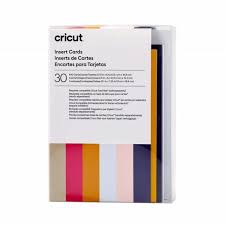 CC-2009469 2009469 - Cricut Insert Cards Sensei R40 12.1x16.8cm 30-Pack; 30 R40 Cards (10 of each color) in Twilight, Tulip, Powder Blue, 30 Inserts (10 of each color) in Mustard, Party Pink, Khaki; 30 White Envelopes; Dimensions: R40 Cards 4.75 in x 6.6 in (12.1 cm x 16.8 cm); Inserts 4.5 in x 6.4 in (11.4 cm x 16.2 cm); Envelopes 5.1 in x 7.25 in (13 cm x 18.4 cm); Create vibrant two-tone greeting cards without the mess or hassle of glue; Easy to cut with specialized Cricut Card Mat (sold separately); For Cricut Explore® and Cricut Maker® machines - Image 1