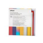 2009478 - Cricut Insert Cards Foil Celebration S40 12.1x16.8cm 14-Pack; 14 S40 cards (7 of each color) in Red, Blue; 14 inserts (7 of each color) Silver Holographic, Maize; 14 Foil Transfer Sheets (7 Silver, 7 Gold); 14 White envelopes; Dimensions: S40 Cards 4.75 in x 4.75 in (12.1 cm x 12.1 cm); Inserts 4.5 in x 4.5 in (11.4 cm x 11.4 cm); Foil Transfer Sheets 4.25 in x 4.25 in (10.8 cm x 10.8 cm); Envelopes 5 in x 5 in (12.7 cm x 12.7 cm); Easy to cut designs with specialized Cricut Card Mat (sold separately); Requires Cricut Foil Transfer Tool (sold separately); For Cricut Explore® and Cricut Maker® machines