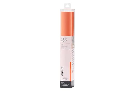 CC-2011697 2011697 - Cricut Smart Vinyl Permanent Joy 14x122cm 1 sheet (Mat Orange) - Image 1