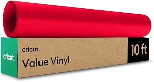 CC-2012039 2012039 - Cricut Value Vinyl 30.5 cm x 3 m Red - Image 1