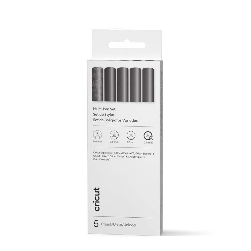 CC-2012175 2012175 - Cricut Explore/Maker Multi-Size Pen Set 5-pack (Black) - Image 1
