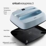 2009154 - Cricut EasyPress 3 12x10 (Zen Blue); 30x25cm size ideal for sweatshirts, banners, blankets & more; Connects to Cricut Heat™ app via Bluetooth® connection; Precise temperature control up to 400? (205°C); Advanced heat plate design with ceramic-coated surface; Compatible with major brands of iron-on (HTV), Infusible Ink™ and sublimation products
