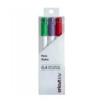2007077 - Cricut Joy Fine Point Pen Set 3-pack (Red, Green, Violet) 0.4mm; 3 fine point (0.4) pens in Red, Green, Violet; Embellish your projects with personal notes or drawings; Ideal for event invitations, decorations for birthday bashes, or adding a "handwritten" message to any project; For Cricut Joy™