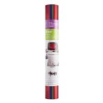 2007656 - Cricut Foil Iron-On 30x30cm 4-sheet Sampler (Bejeweled); 4 sheets 12" x 12" Foil Iron-on in Red, Royal Blue, Violet, and Emerald Green; Ideal for custom fashion and accessories, bags, pillows, party and home decor, and more; Use with all Cricut cutting machines