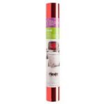 2007649 - Cricut Foil Iron-On 30x60cm (Red); 1 roll 30 cm x 60 cm (12 in. x 24 in.) Foil Iron-on; Ideal for custom fashion and accessories, bags, pillows, party and home décor, and more; Use with all Cricut® cutting machines