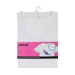 2007908 - Cricut Infusible Ink Women's White T-Shirt (L); Customise this blank with original artwork for standout DIY projects; Compatible with Infusible Ink™ Transfer Sheets, Pens & Markers for peel-proof, flake-proof, wash-proof transfers; For best results, use Cricut EasyPress® or heat press that reaches 205°C (400°F)