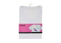 CC-INF-INK-F.SHIRT-XL 2007909 - Cricut Infusible Ink Women's White T-Shirt (XL); Customise this blank with original artwork for standout DIY projects; Compatible with Infusible Ink™ Transfer Sheets, Pens & Markers for peel-proof, flake-proof, wash-proof transfers; For best results, use Cricut EasyPress® or heat press that reaches 205°C (400°F) - Image 1
