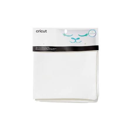 CC-INF-INK-PILLOW-CASE-WH 2007485 - Cricut Smooth Pillow Case 46x46cm (White) (Infusible Ink Blank); 1 blank pillow cover, fits 18” x 18” (45.7 cm x 45.7 cm) pillow inserts, canvas texture with visible weave & hidden zipper in White; Customize this blank with original artwork for standout DIY projects; Compatible with Infusible Ink™ products for peel-proof, flake-proof, wash-proof transfers; For best results, use Cricut EasyPress®, or heat press; Formulated to produce vivid, vibrant, permanent Infusible Ink transfers; Material will not discolor or leave imprint after heat transfer; 100% polyester - Image 1