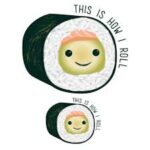 2004985 - Cricut Iron On Designs Sushi 21.5x30cm; 1 large, ready-to-apply design; Create T-shirts, tote bags, hoodies, throw pillows, and more; Use as is or personalize with designs cut by your Cricut® machine; Get amazing, proven results with Cricut EasyPress™ or use household iron
