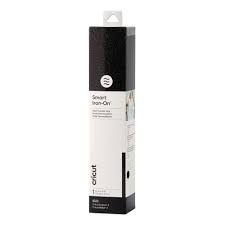 CC-MK-IRON-ON-30X273CM-GLITTER-BK 2009060 - Cricut Smart Iron-on 33x273cm 1 sheet (Glitter Black); 1 roll 33 cm x 2.7 m (13 in x 9 ft); Works without a cutting mat – just load & go!; Outlasts 50+ washes!; Cuts beautifully and weeds easily; For Cricut Explore™ 3 & Cricut Maker™ 3 - Image 1