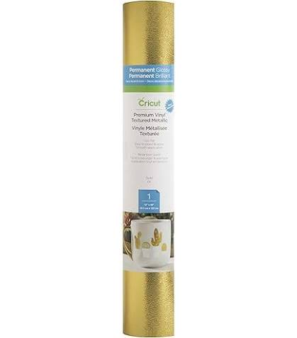 CC-PREM-VINYL-MSC-MT-CFL-SQ 2007034 - Cricut Premium Vinyl Mosaic Metallic Cornflower Squares 30.5x122cm; 1 roll 12" x 48" (30.5 cm x 122 cm); Recommended for indoor use; Lies flat without tunneling or bubbling for a perfect cut; Easy to weed, effortless to apply for a gorgeous foil effect - Image 1